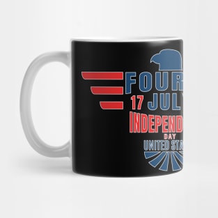 Red White and Blue Independence Day of United Stated Mug